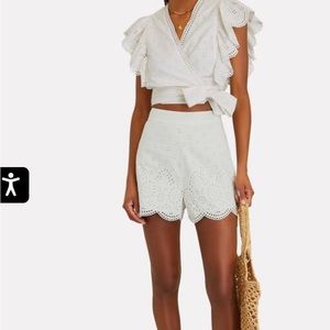 INTERMIX Malia Scalloped Shorts - size 00